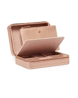 Medium Travel Jewelry Case in Rose Gold