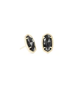 Ellie Gold Stud Earrings Ivory Mother-of-Pearl