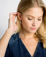 Lee Silver Drop Earrings Ivory Mother-of-Pearl