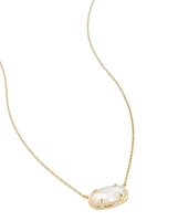 Elisa 18k Gold Vermeil Pendant Necklace in Ivory Mother-of-Pearl