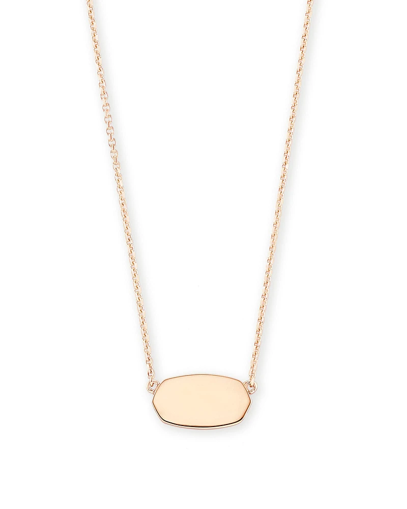 Elisa Pendant Necklace in 18k Rose Gold Vermeil