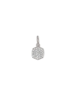 Davis 18k Gold Vermeil Charm in White Diamond