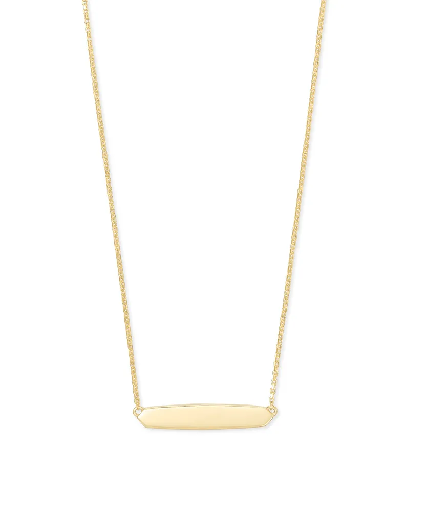 Mattie Bar Pendant Necklace 18k Gold Vermeil