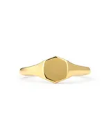 Davis Signet Ring 18k Gold Vermeil