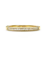 Ensley Sterling Silver Band Ring White Diamond