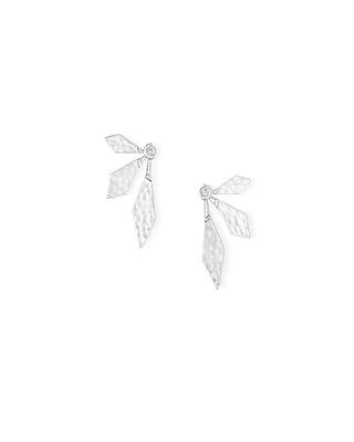 Jayden Stud Earrings in Bright Silver