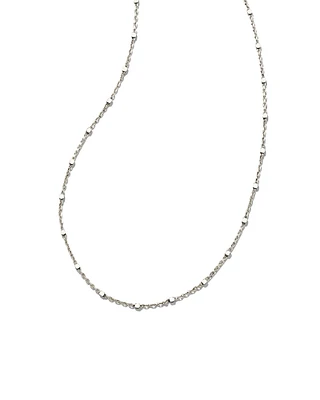 18 Inch Single Satellite Chain Necklace 18k Yellow Gold Vermeil