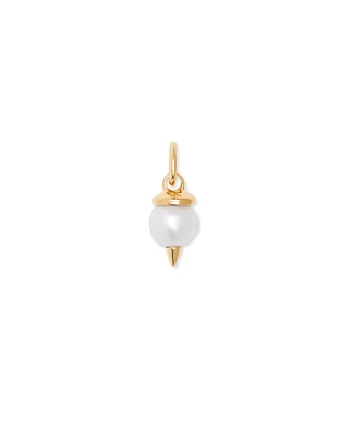 Pearl Charm 18k Gold Vermeil