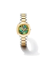 Dira Two Tone Stainless Steel 28mm Watch in Abalone