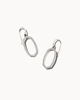 0.34 ct Lee 14k Yellow Gold Open Frame Earrings White Diamond
