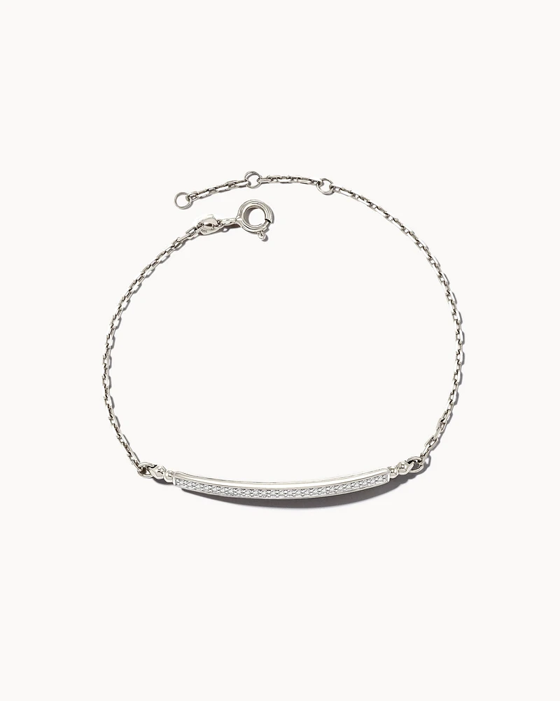 0.2 ct Ott 14k Yellow Gold Delicate Bracelet White Diamond