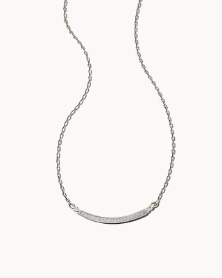0.15 ct Ott 14k Yellow Gold Pendant Necklace White Diamond