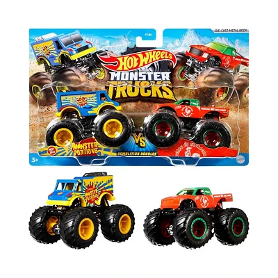 Hot Wheels: Monster Truck Doubles – Assorted (Random Pick)