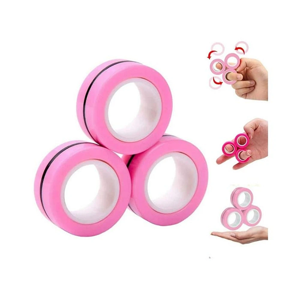 Assorted Magnetic Rings Set Includes 3 Rings (Random Pick)