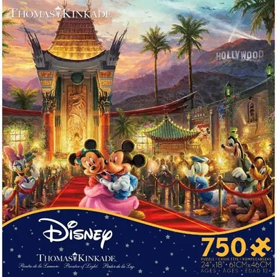 Thomas Kinkade Disney – Mickey and Minnie Hollywood – 750 Piece Puzzle