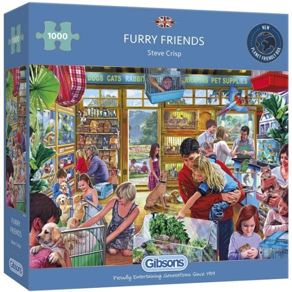 Furry Friends 1000 Pieces Jigsaw Puzzle