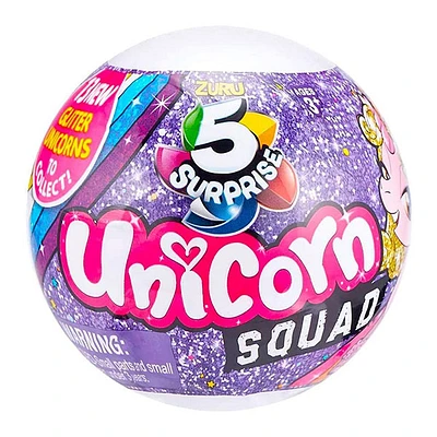 Zuru 5 Surprise – Unicorn Squad Series 2(Colors and Styles may vary and will be picked randomly)