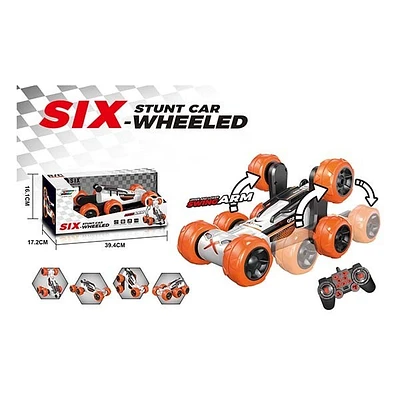 Remote Control – 6 Wheeled Stunt Car Black 2.4G