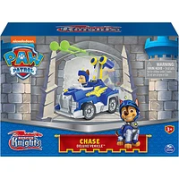 PAW Patrol, Rescue Knights Chase Transforming Toy Car with Collectible Action Figure