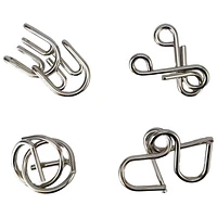 Tradeopia Twisted Metal Puzzle Set of 4 Metal