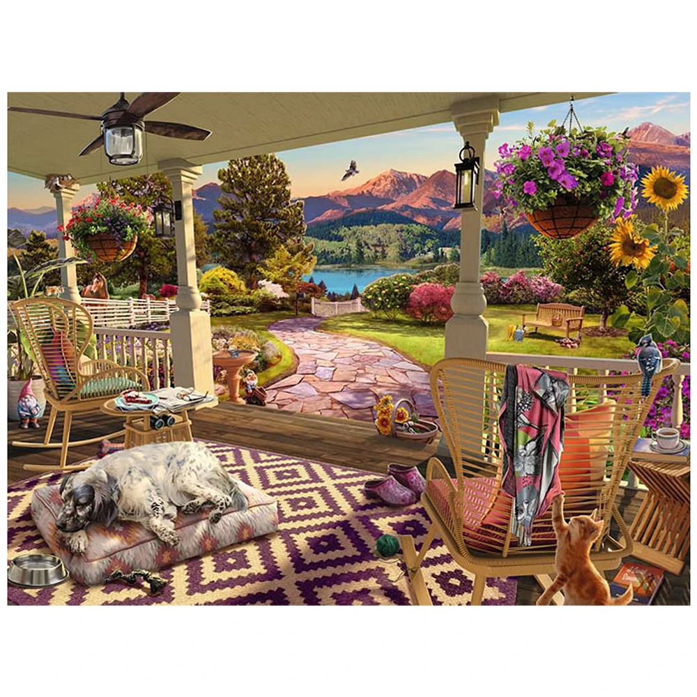 Ravensburger Cozy Front Porch 750 Pieces Puzzle