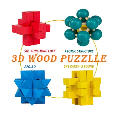 3D Luban Puzzle Assorted (Random Pick)