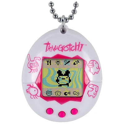 Tamagotchi Electronic Game, White Pink