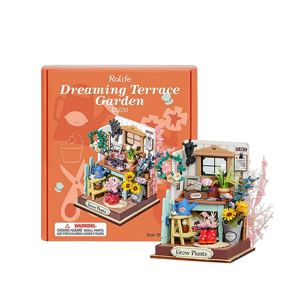 Rolife Dreaming Terrace Garden DIY Miniature House – 72  PCS
