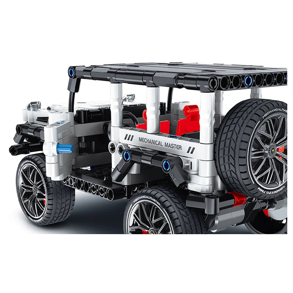 Pull Back Block Kit Off Roader 1 with Shock Absorber – 434 Pieces