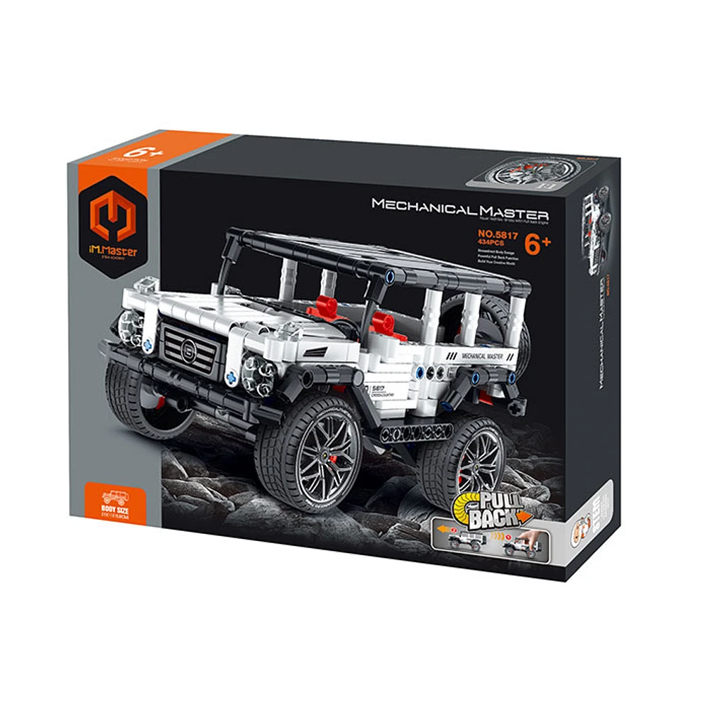 Pull Back Block Kit Off Roader 1 with Shock Absorber – 434 Pieces