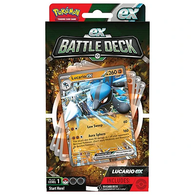 Pokemon TCG: Ampharos: Lucario EX Deck Display (Single Deck)