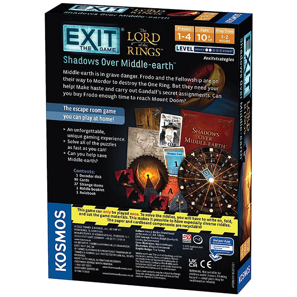 Exit: The Lord of the Rings Shadows Over Middle Earth