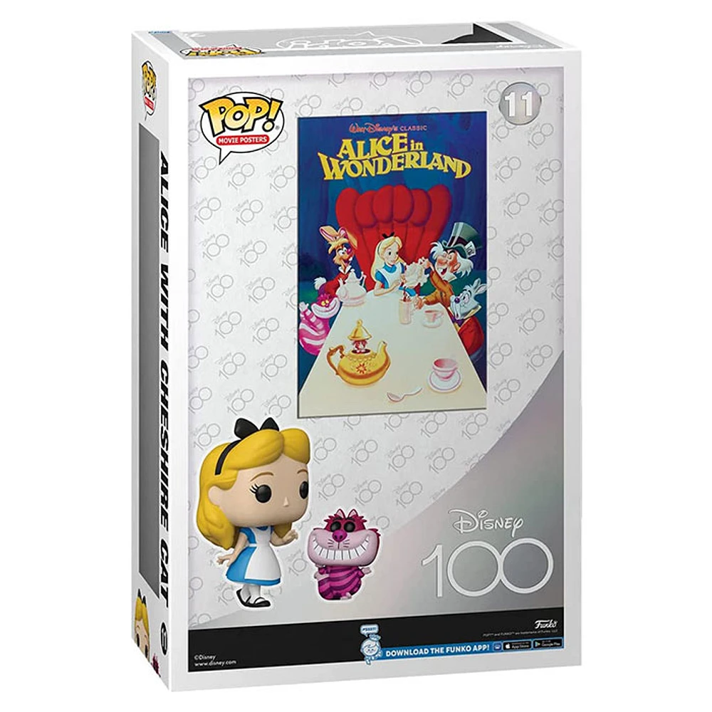 Funko Pop! Movie Poster Disney 100th Alice in Wonderland Alice with Cheshire Cat