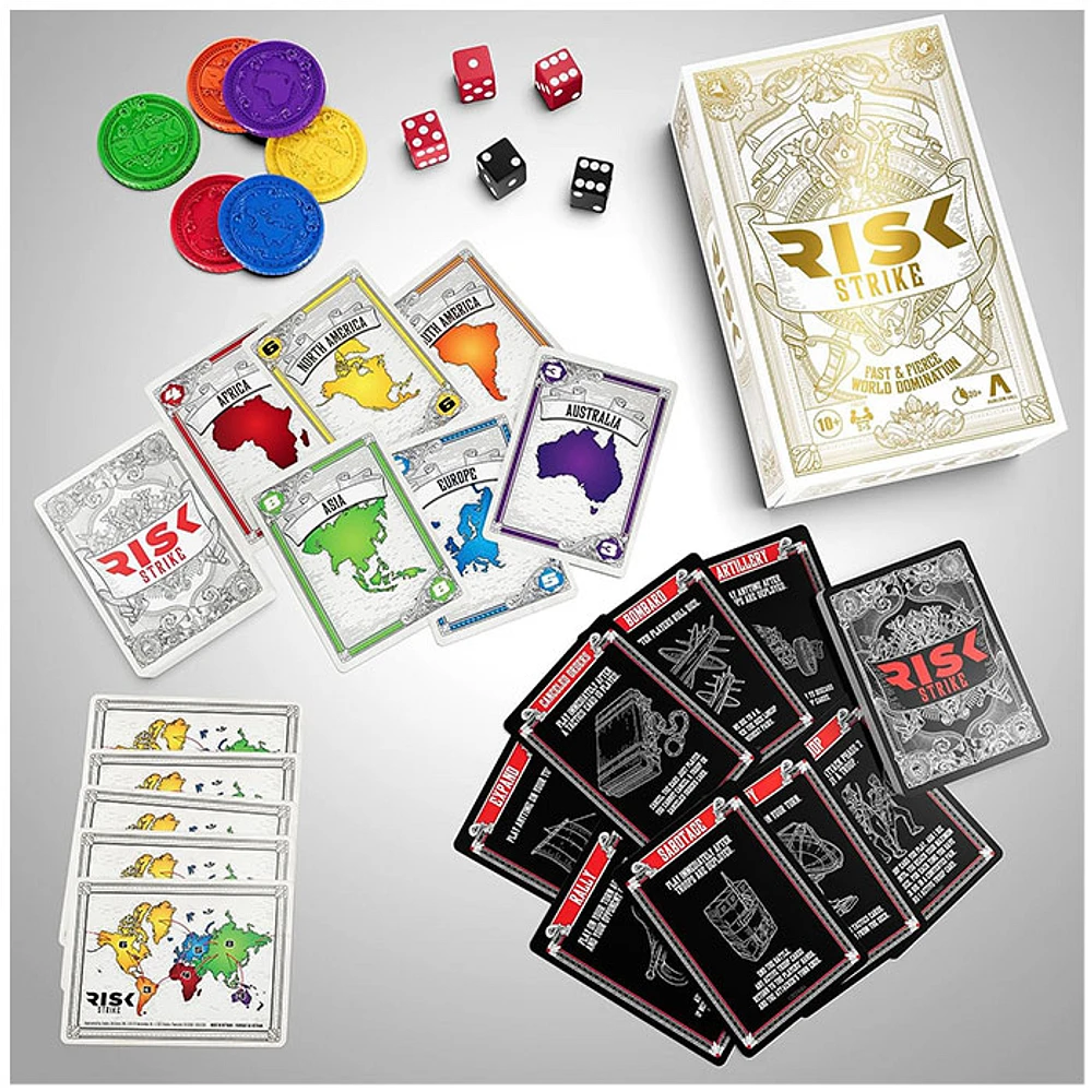 Risk Strike Card and Dice Game