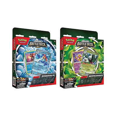 Pokemon TCG: Deluxe Battle Decks Quaquaval Ex/Meowscarada Ex Assorted (Random Pick)