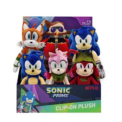 Sonic Prime S1 Clip-on Plush Toy Assorted (Random Pick)