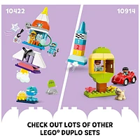 LEGO DUPLO 3 in 1 Space Shuttle Adventure Rocket Ship Building Set