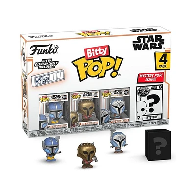 Funko Bitty Pop! Mini Collectible Toys 4 Pack Heavy Infantry Mandalorian & The Armorer & Bo Katan Kryze