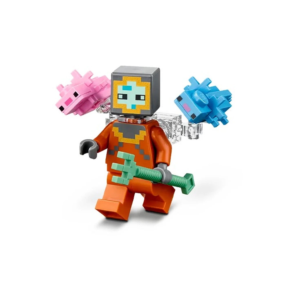 LEGO Minecraft The Guardian Battle Toy Building Set – 255 Pieces