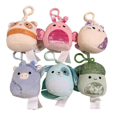 Squishmallow Plush Velvet Squad Key Toy 3.5 Inch Assorted (Random Pick)