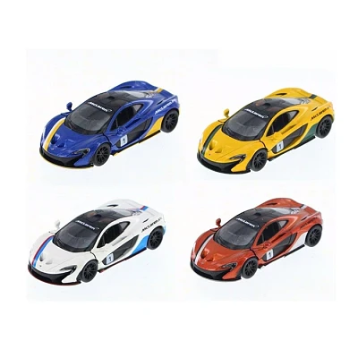 Diecast Car McLaren Pullback 1:36 Scale P1 With Printing Race Track Toys Single Assorted (Random Pick)