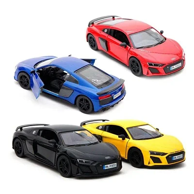 Diecast Audi Car R8 1:38 Pullback Race Track Toys Single Assorted (Random Pick)