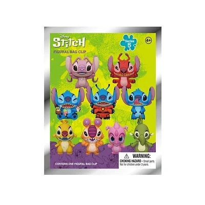 Disney Stitch 3D Foam Collectible Bag Clip Series 5 Assorted (Random Pick)
