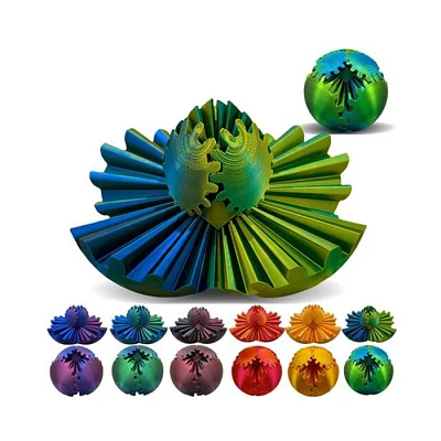 3D Printed Gear Puzzle Ball Fidget Assorted (Random Pick)