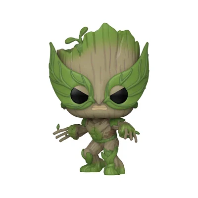 Funko Pop! Movies Marvel We Are Groot: Groot as Wolverine
