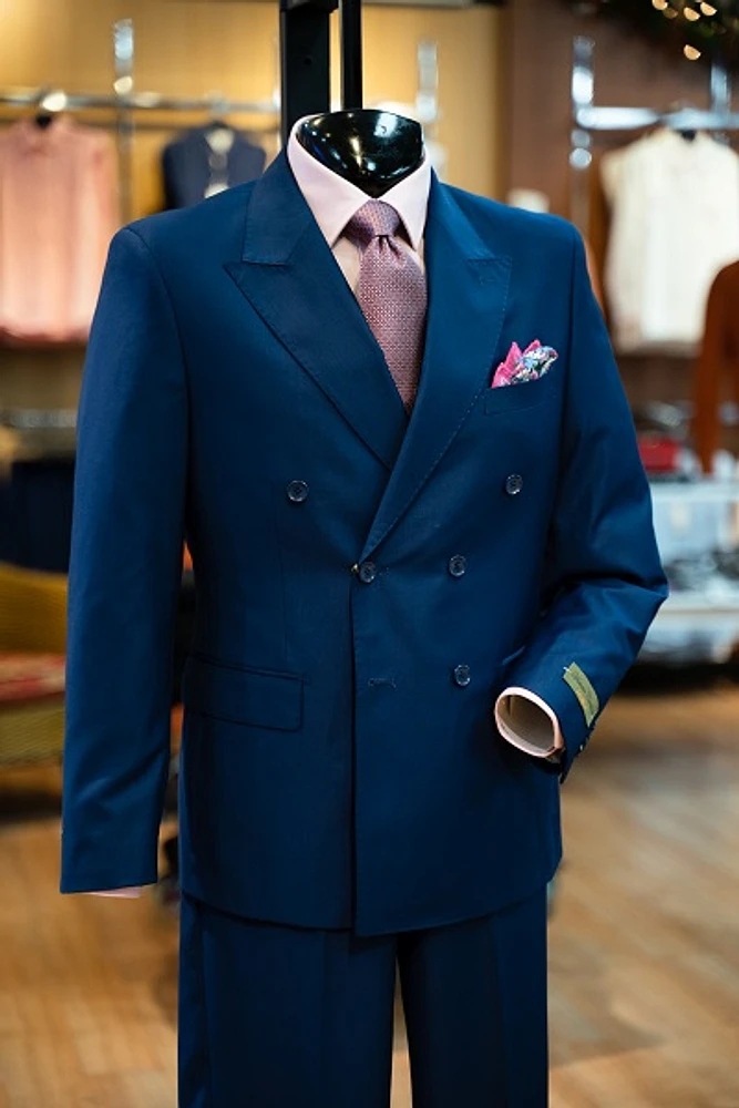 Traje Cruzado Azul