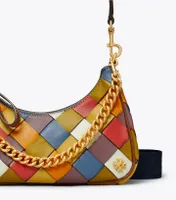 151 Mercer Woven Small Crescent Bag