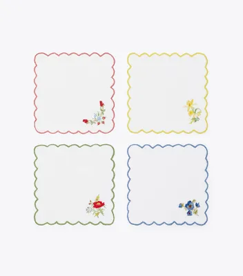 Afternoon Tea Cocktail Napkin, Set Of 4