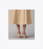 Basket-Weave Espadrille Wedge