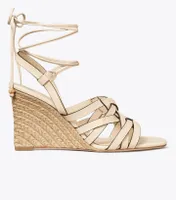 Basket-Weave Espadrille Wedge